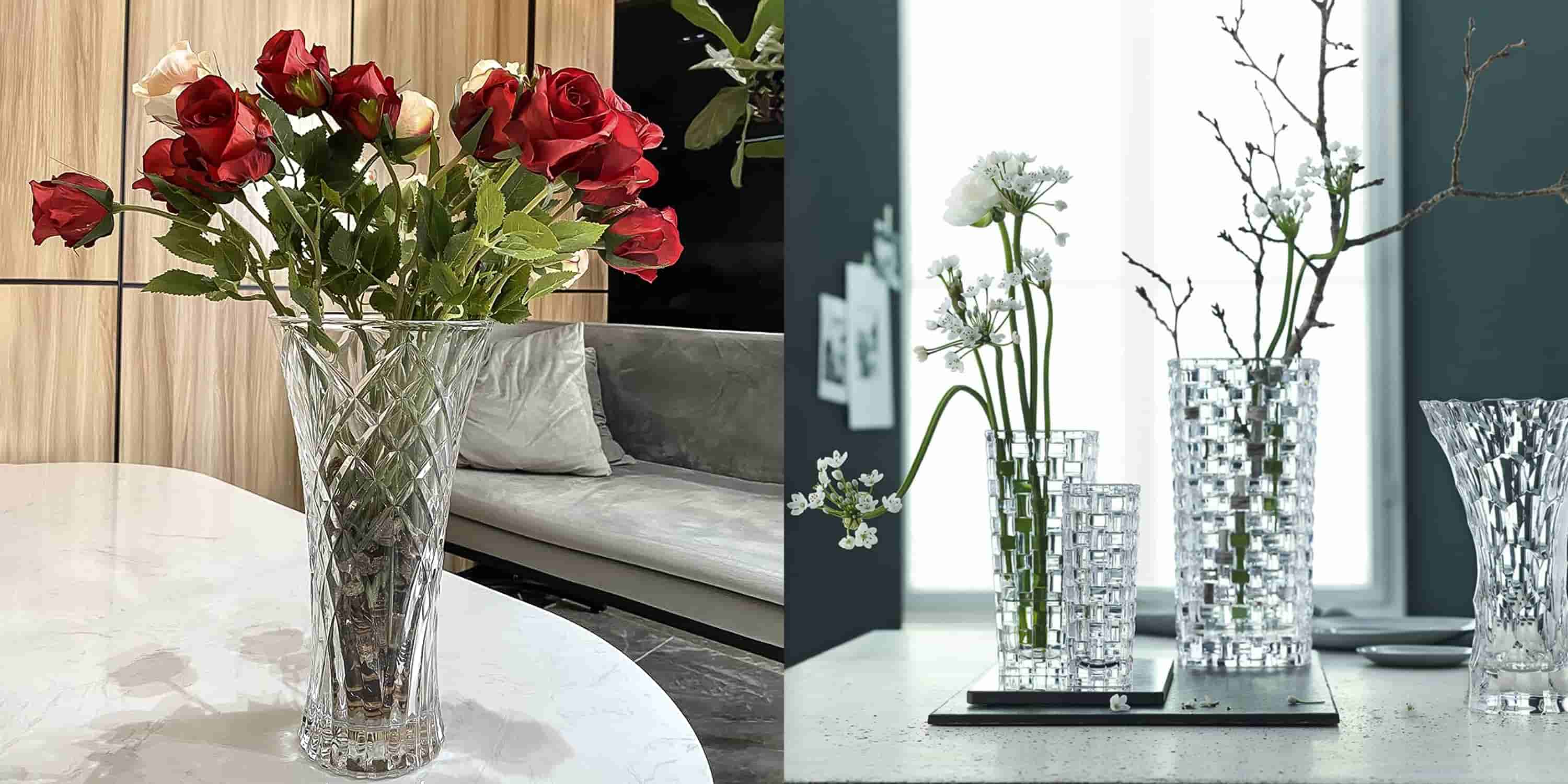 Vase with flower arrangement inside - buy with delivery from ElitBuket